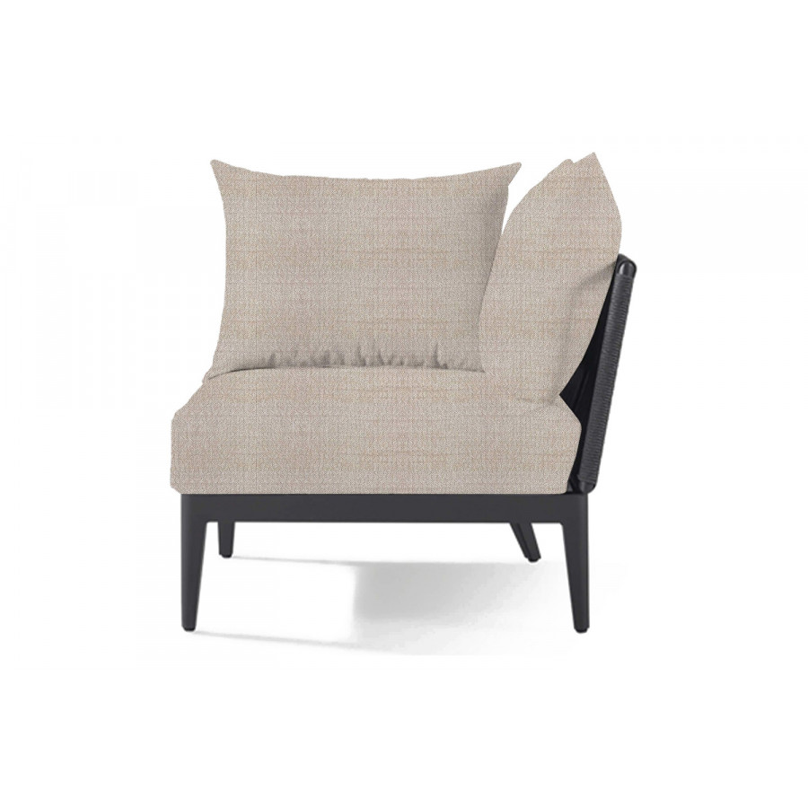 Harbour Hamilton Corner - Aluminum Asteroid, Siesta Taupe