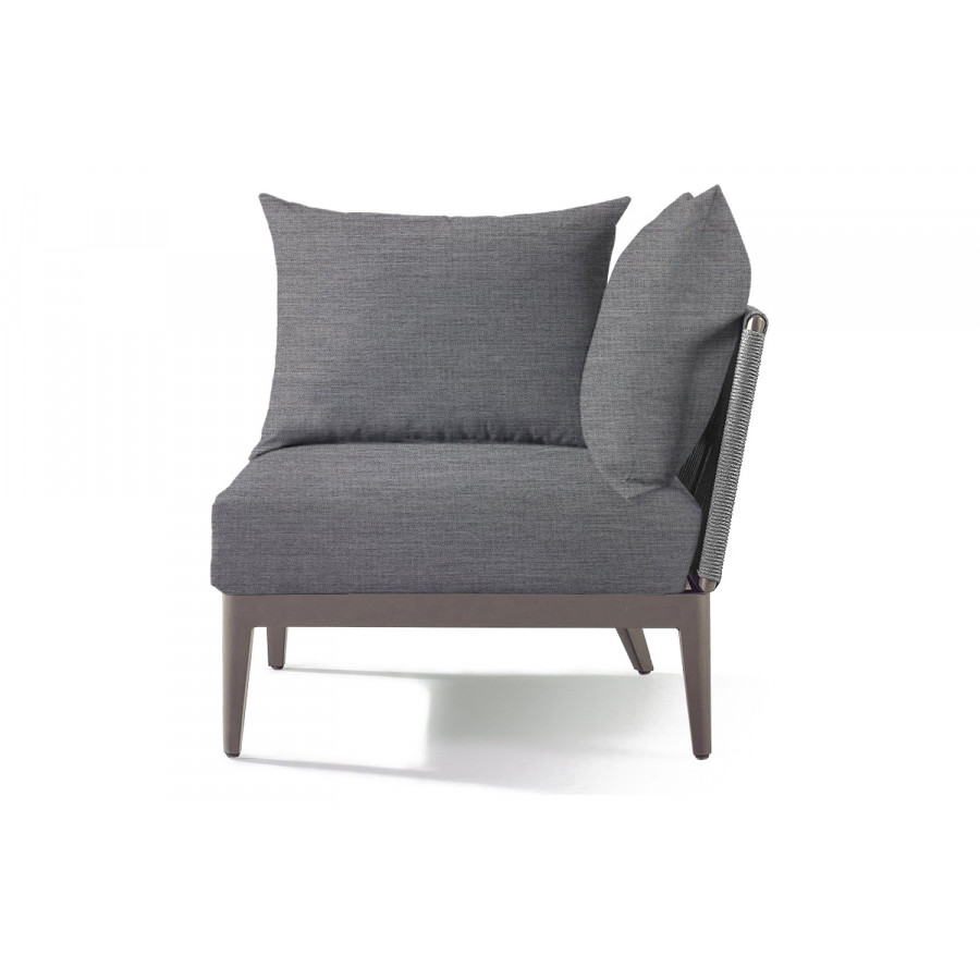 Harbour Hamilton Corner - Aluminum Taupe, Lisos Piedra