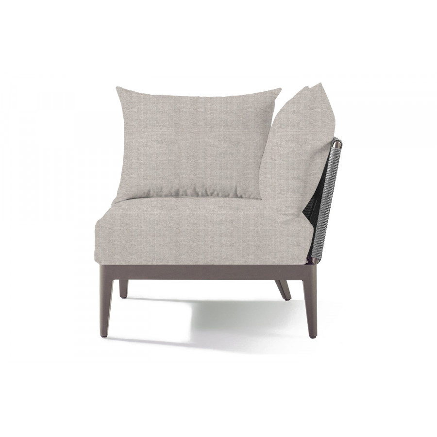 Harbour Hamilton Corner - Aluminum Taupe, Cast Silver