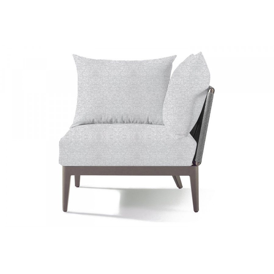 Harbour Hamilton Corner - Aluminum Taupe, Copacabana Sand