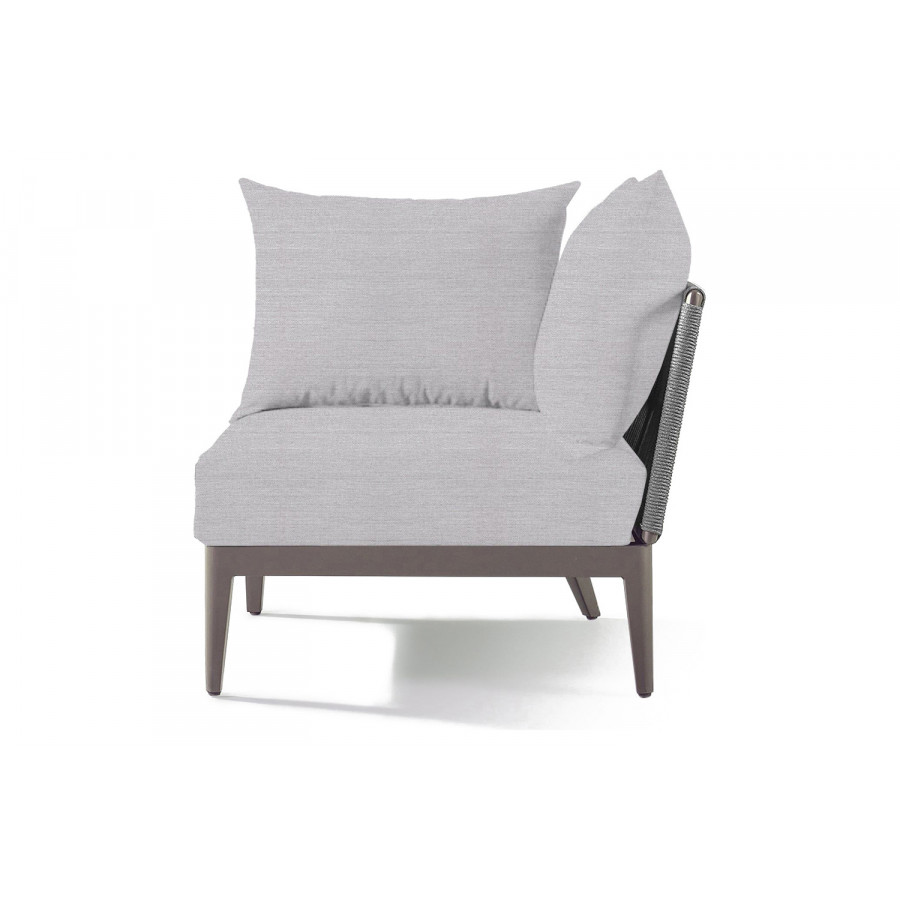 Harbour Hamilton Corner - Aluminum Taupe, Panama Cloud