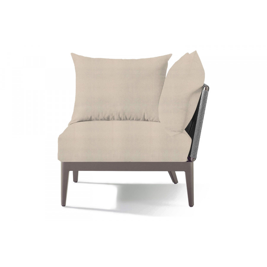 Harbour Hamilton Corner - Aluminum Taupe, Riviera Sand
