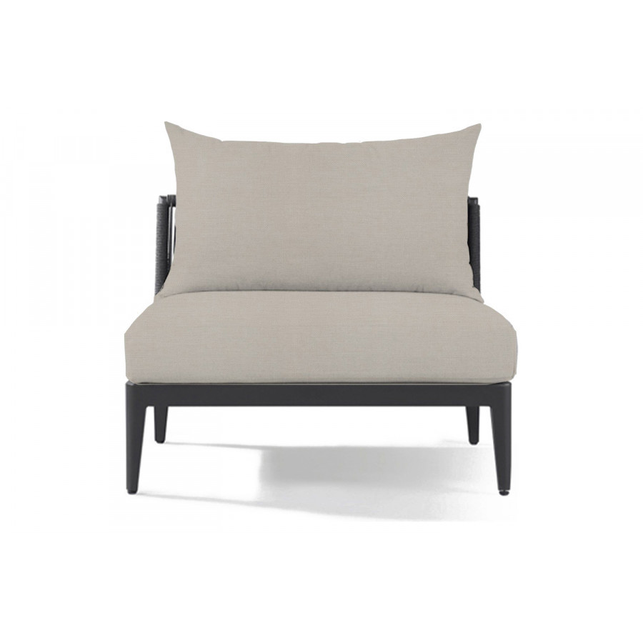 Harbour Hamilton Armless Single - Aluminum Asteroid, Panama Marble