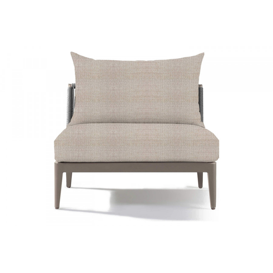 Harbour Hamilton Armless Single - Aluminum Taupe, Siesta Taupe