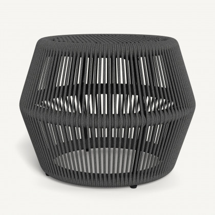 Harbour Hamilton Footstool - Rope Dark Gray