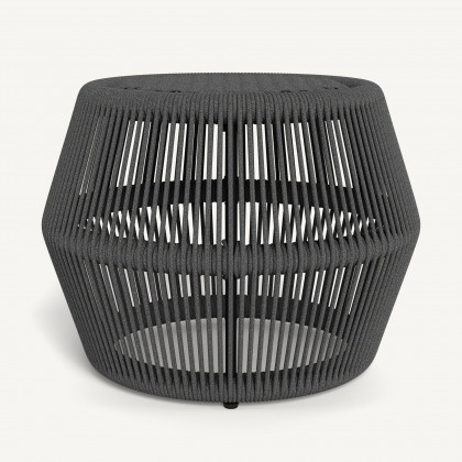 Harbour Hamilton Footstool - Rope Dark Gray