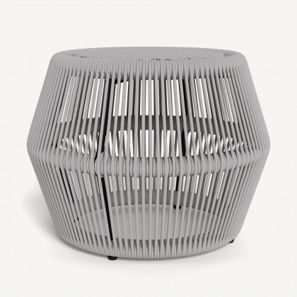Harbour Hamilton Footstool - Rope Light Gray