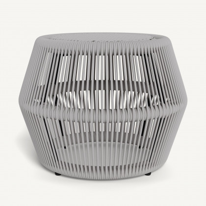 Harbour Hamilton Footstool - Rope Light Gray