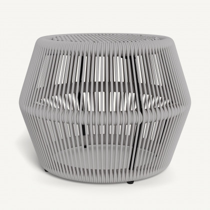 Harbour Hamilton Footstool - Rope Light Gray