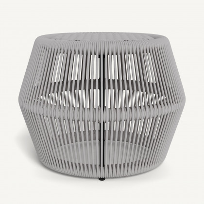 Harbour Hamilton Footstool - Rope Light Gray