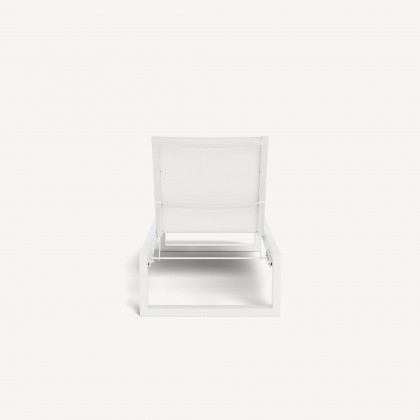 Harbour Hampton Sun Lounge - Aluminum White / Batyline White