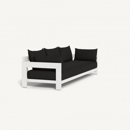 Harbour Hampton 3 Seat Sofa - Aluminum White / Copacabana Midnight / Batyline White