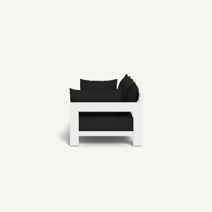 Harbour Hampton 3 Seat Sofa - Aluminum White / Copacabana Midnight / Batyline White