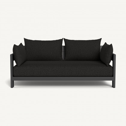 Harbour Hampton 2 Seat Sofa - Aluminum Asteroid / Copacabana Midnight / Batyline Silver