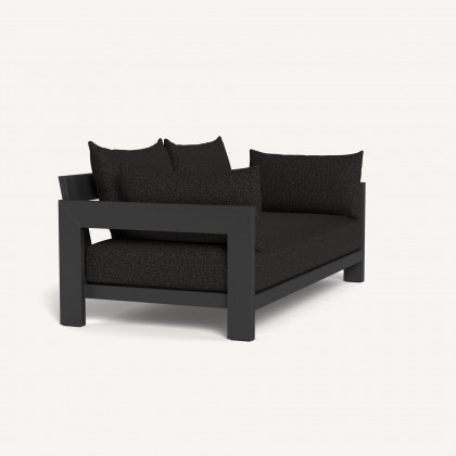 Harbour Hampton 2 Seat Sofa - Aluminum Asteroid / Copacabana Midnight / Batyline Silver