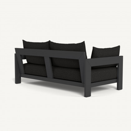 Harbour Hampton 2 Seat Sofa - Aluminum Asteroid / Copacabana Midnight / Batyline Silver