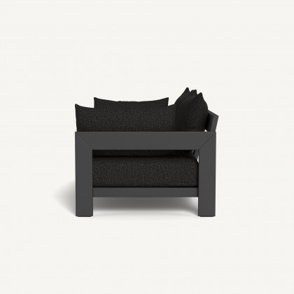 Harbour Hampton 2 Seat Sofa - Aluminum Asteroid / Copacabana Midnight / Batyline Silver
