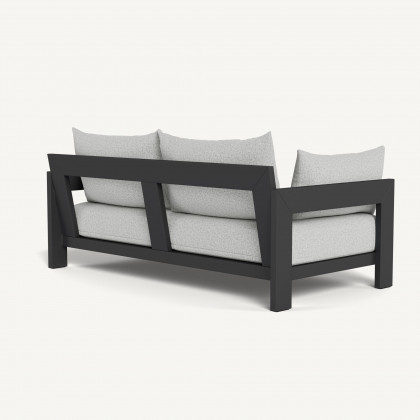 Harbour Hampton 2 Seat Sofa - Aluminum Asteroid / Copacabana Sand / Batyline Silver
