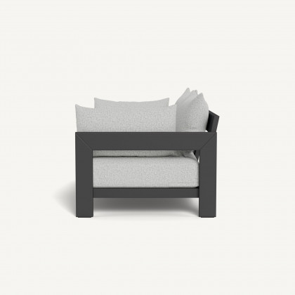 Harbour Hampton 2 Seat Sofa - Aluminum Asteroid / Copacabana Sand / Batyline Silver