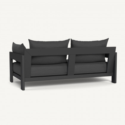 Harbour Hampton 2 Seat Sofa - Aluminum Asteroid / Panama Grafito / Batyline Silver