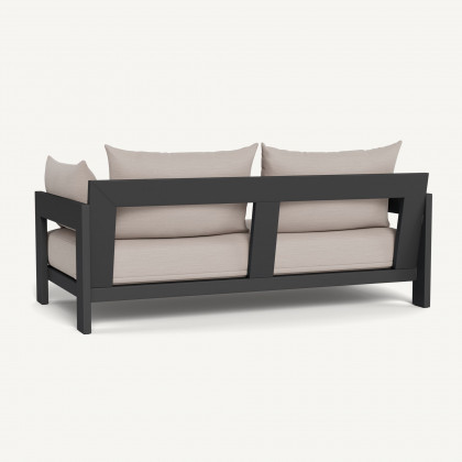 Harbour Hampton 2 Seat Sofa - Aluminum Asteroid / Panama Marble / Batyline Silver