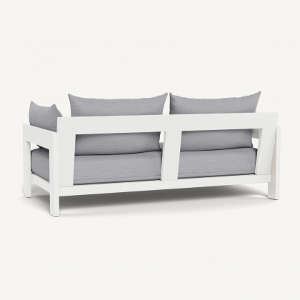 Harbour Hampton 2 Seat Sofa - Aluminum White / Panama Cloud / Batyline White