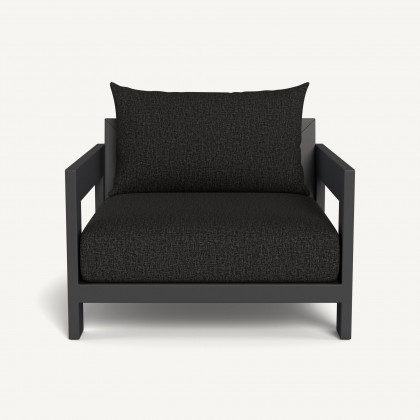 Harbour Hampton Lounge Chair - Aluminum Asteroid / Copacabana Midnight / Batyline Silver