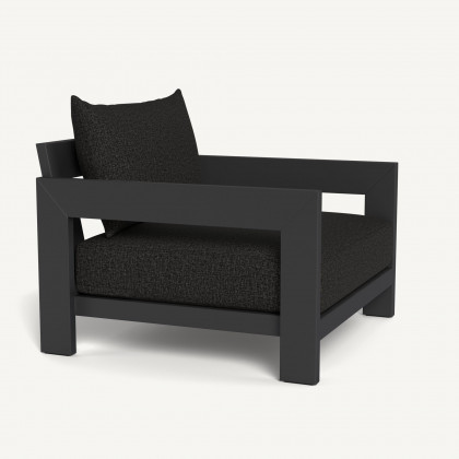 Harbour Hampton Lounge Chair - Aluminum Asteroid / Copacabana Midnight / Batyline Silver