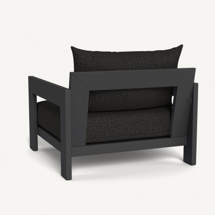Harbour Hampton Lounge Chair - Aluminum Asteroid / Copacabana Midnight / Batyline Silver