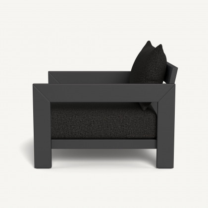 Harbour Hampton Lounge Chair - Aluminum Asteroid / Copacabana Midnight / Batyline Silver