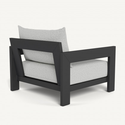 Harbour Hampton Lounge Chair - Aluminum Asteroid / Copacabana Sand / Batyline Silver