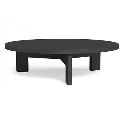 Harbour Hampton Round Coffee Table - Aluminum White