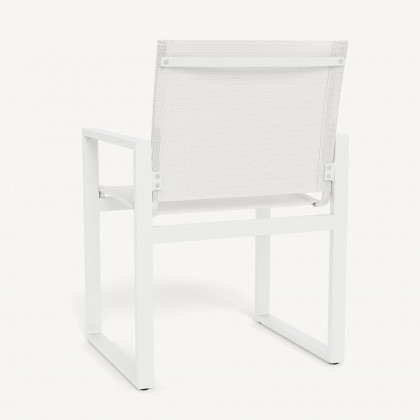 Harbour Hayman Dining Chair - Aluminum White, Batyline White