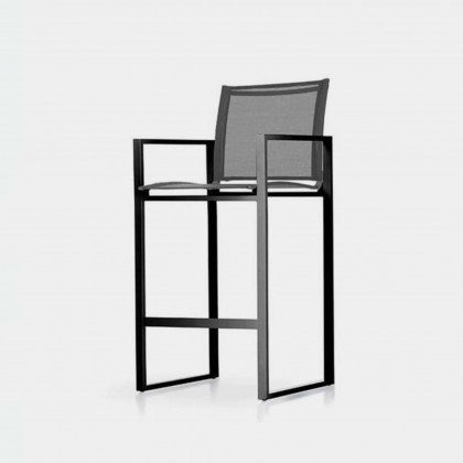 Harbour Hayman Aluminum Counter Stool - Aluminum Asteroid / Batyline Silver