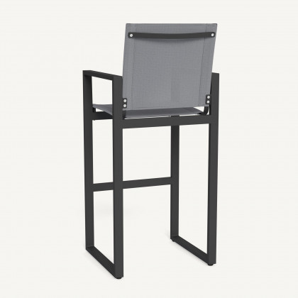 Harbour Hayman Aluminum Bar Stool - Aluminum Asteroid / Batyline Silver