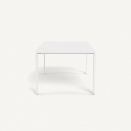 Harbour Hayman Aluminum Dining Table 81" - Aluminum White
