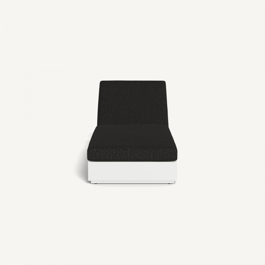 Harbour Hayman Aluminum Sun Lounge - Aluminum White / Copacabana Midnight / Batyline White