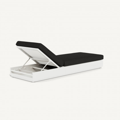 Harbour Hayman Sun Lounge - Aluminum White, Copacabana Midnight
