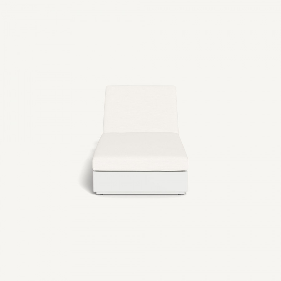 Harbour Hayman Aluminum Sun Lounge - Aluminum White / Panama Blanco / Batyline White