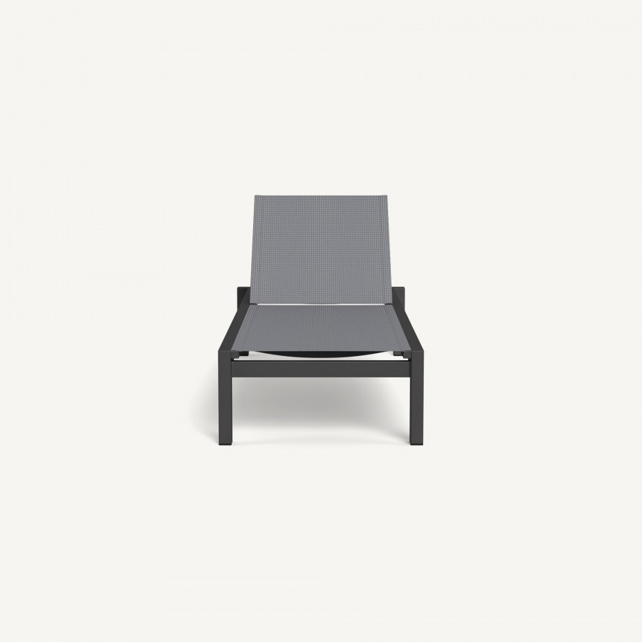 Harbour Hayman Aluminum Stacking Mesh Sun Lounge