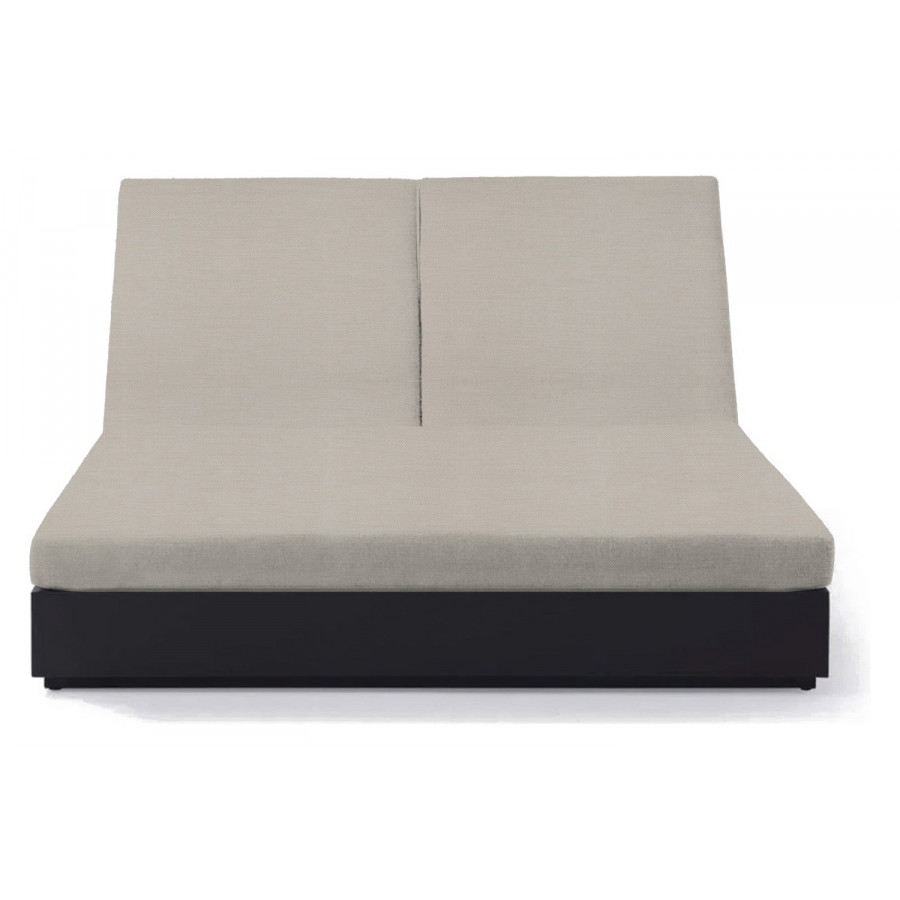 Harbour Hayman Double Sun Lounge - Aluminum Asteroid, Panama Marble