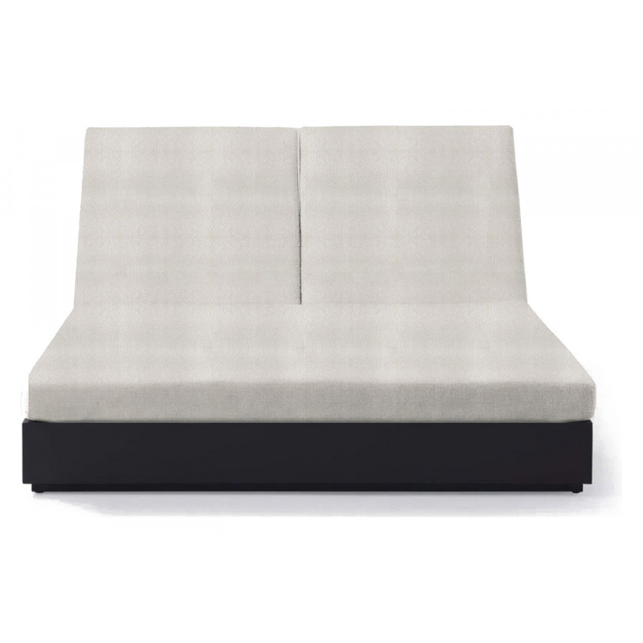 Harbour Hayman Double Sun Lounge - Aluminum Asteroid, Riviera Ivory