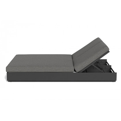 Harbour Hayman Double Sun Lounge - Aluminum White, Lisos Piedra