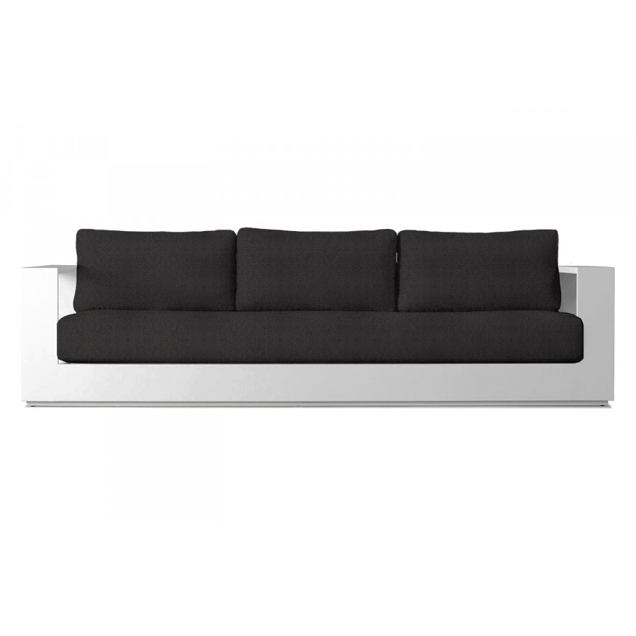Harbour Hayman 3 Seat Sofa - Aluminum White, Riviera Slate