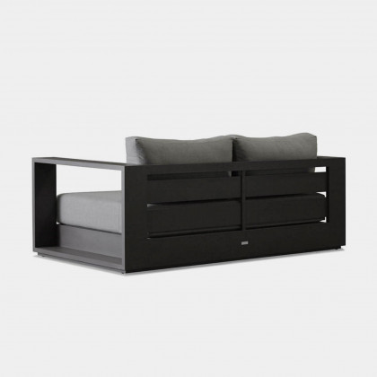 Harbour Hayman Aluminum 2 Seat Sofa - Aluminum Asteroid / Copacabana Midnight / Batyline Silver