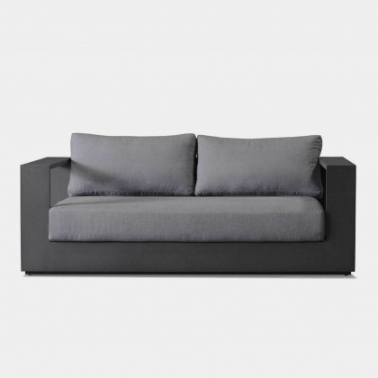 Harbour Hayman Aluminum 2 Seat Sofa - Aluminum White / Panama Blanco / Batyline White