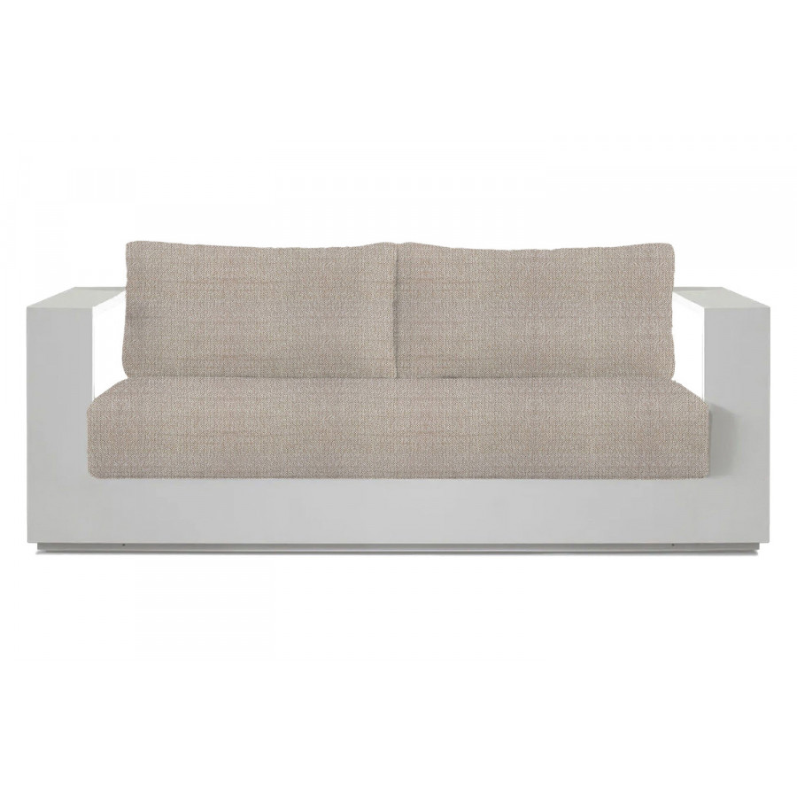 Harbour Hayman 2 Seat Sofa - Aluminum White, Siesta Taupe