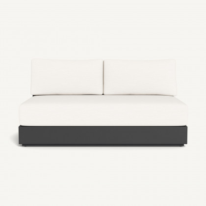 Harbour Hayman Aluminum 2 Seat Armless Sofa