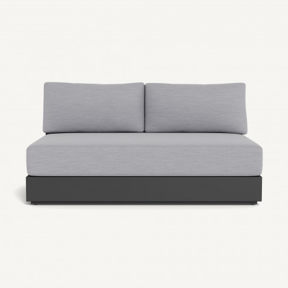 Harbour Hayman Aluminum 2 Seat Armless Sofa