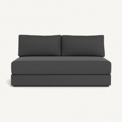 Harbour Hayman Aluminum 2 Seat Armless Sofa